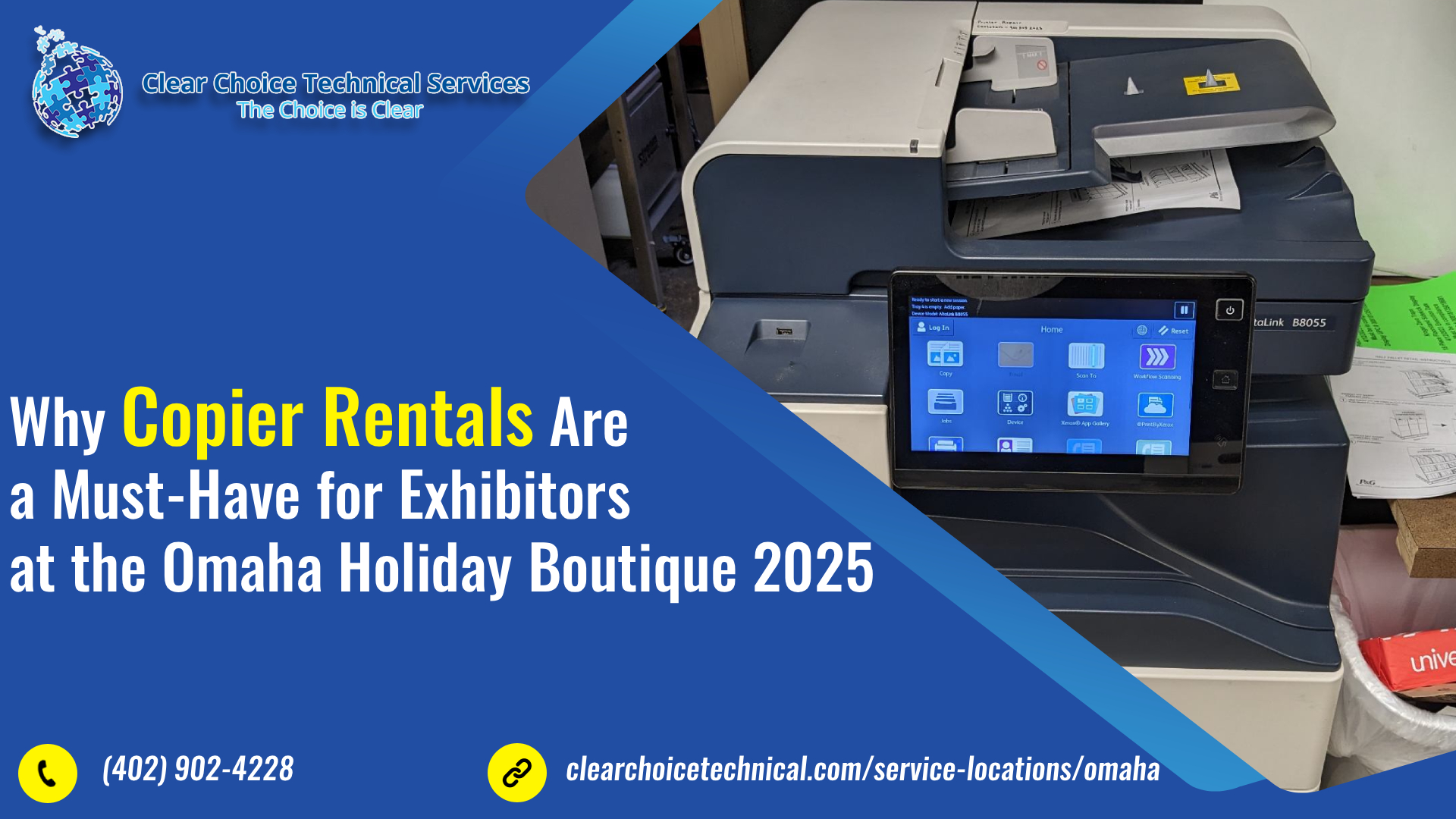 Why Copier Rentals Are a Must-Have for Exhibitors at the Omaha Holiday Boutique 2025